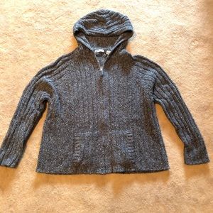 Marsh Landing zip up hoodie sweater gray Large